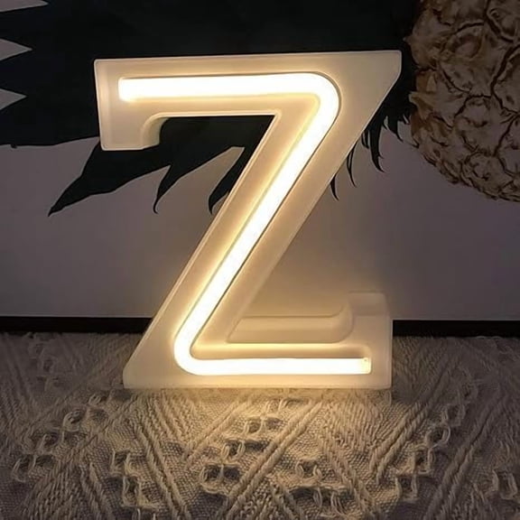 WE LED Alphabet Letter Lights Battery and USB Operated Alphabet Letter Light Neon Sign Decorative Light up Words Letters Lights,Warm White