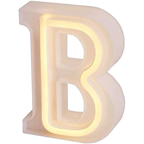 WE LED Alphabet Letter Lights Battery and USB Operated Alphabet Letter Light Neon Sign Decorative Light up Words Letters Lights,Warm White