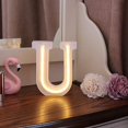 thumbnail image 1 of WE LED Alphabet Letter Lights Battery and USB Operated Alphabet Letter Light Neon Sign Decorative Light up Words Letters Lights，Warm White, 1 of 4