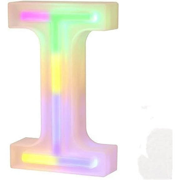 WE LED Alphabet Letter Lights Battery and USB Operated Alphabet Letter Light Neon Sign Decorative Light up Words Letters Lights ，color (C)