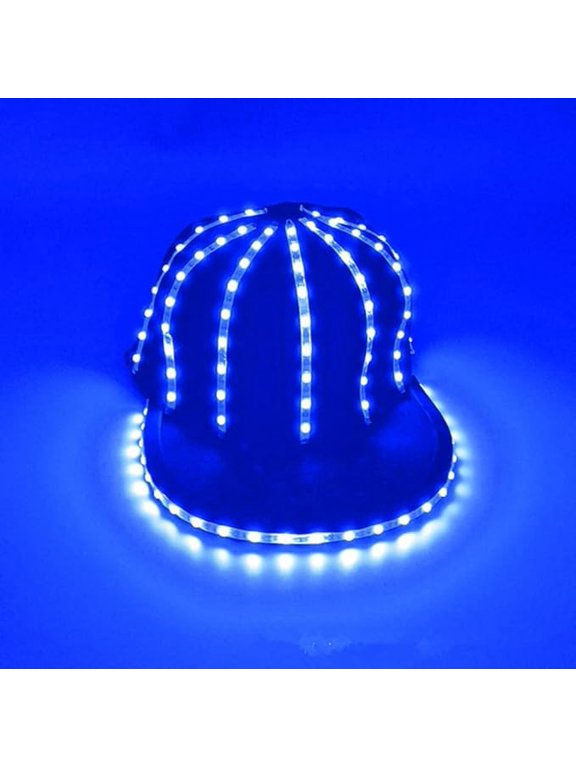 LED Disco Top Hat Unisex Flashing LED Hat Jazz Hats for Men Women Party CostumeParty Hat