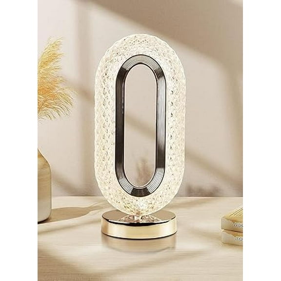 WE LED Moon LightCrystal Night Light, Decorative Star Lamp Office & Home Decor Rechargeable Night Light with Touch Control and USB