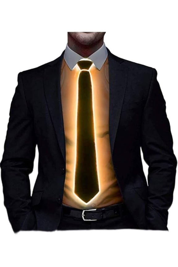 LEDLed Tie, Light Up Fanny Ties Novelty Necktie For Men LED Light Up Ties Costume Accessory