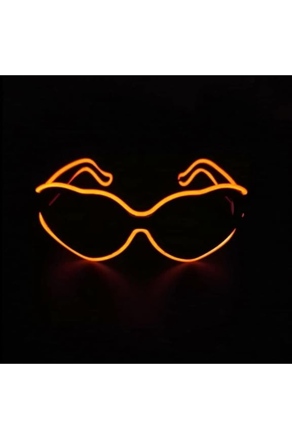 Light Up Glasses Neon El Wire LED Light Up Eyeglasses Sunglasses Eyewear Battery,Glasses for Rave Party
