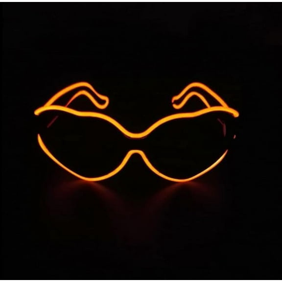 WE Light Up Glasses Neon El Wire LED Light Up Eyeglasses Sunglasses Eyewear Battery,Glasses for Rave Party