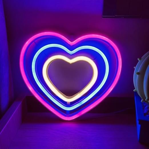 WE Neon Sign LED Neon Light Night Lamp USB Battery Powered Led (Pink)