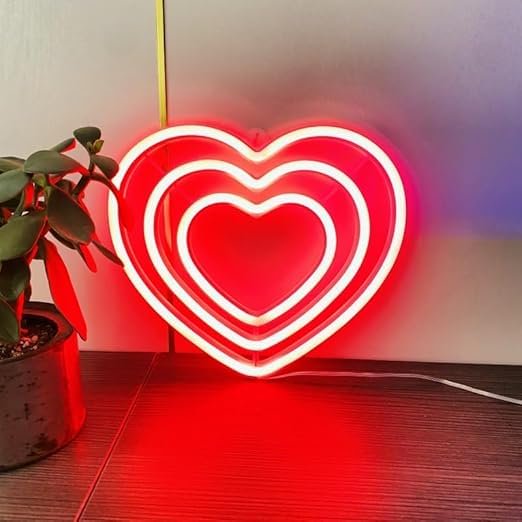 WE Neon Sign LED Neon Light Night Lamp USB Battery Powered Led (Pink)