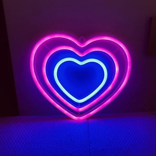 WE Neon Sign LED Neon Light Night Lamp USB Battery Powered Led (Pink)