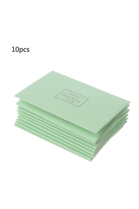 10 Pcs Professional Polishing Cloth Jewelry Cleaning Cloths Cotton Double-Sided