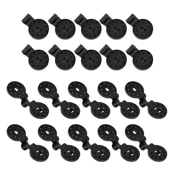 WE-POLUJ 20/50/100PCS Shade Cloth Round Plastic Clips Windproof Awning Clamp Grip
