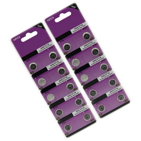 WE-POLUJ 20Piece/10Pieces AG6 SR920SW Watch Battery, Reliability Performances 1.5V Button Cell Batteries for Small Electronics