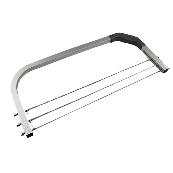 WE-POLUJ 3-Wire Layer Cake Cutter Slicer Leveler 17" Wide Adjustable Blades with Scale