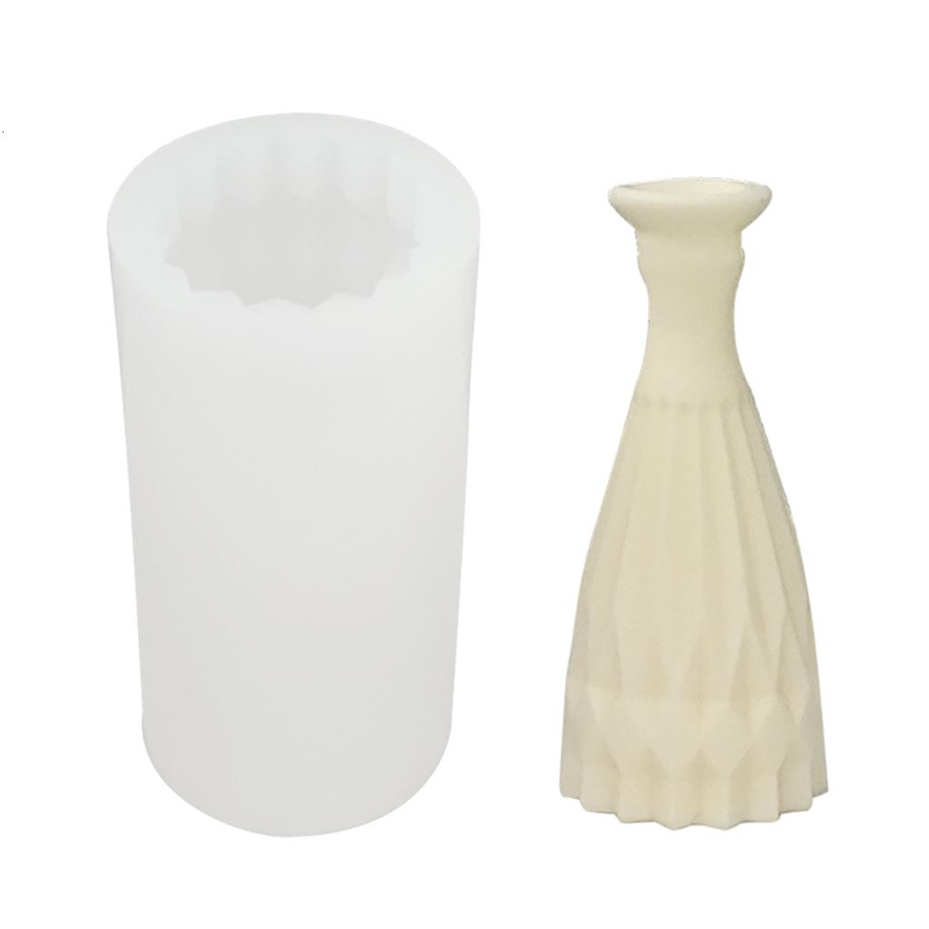 WE-POLUJ 3D Mini Vase Silicone Mold Gypsum Clay Crystal Epoxy Plaster ...