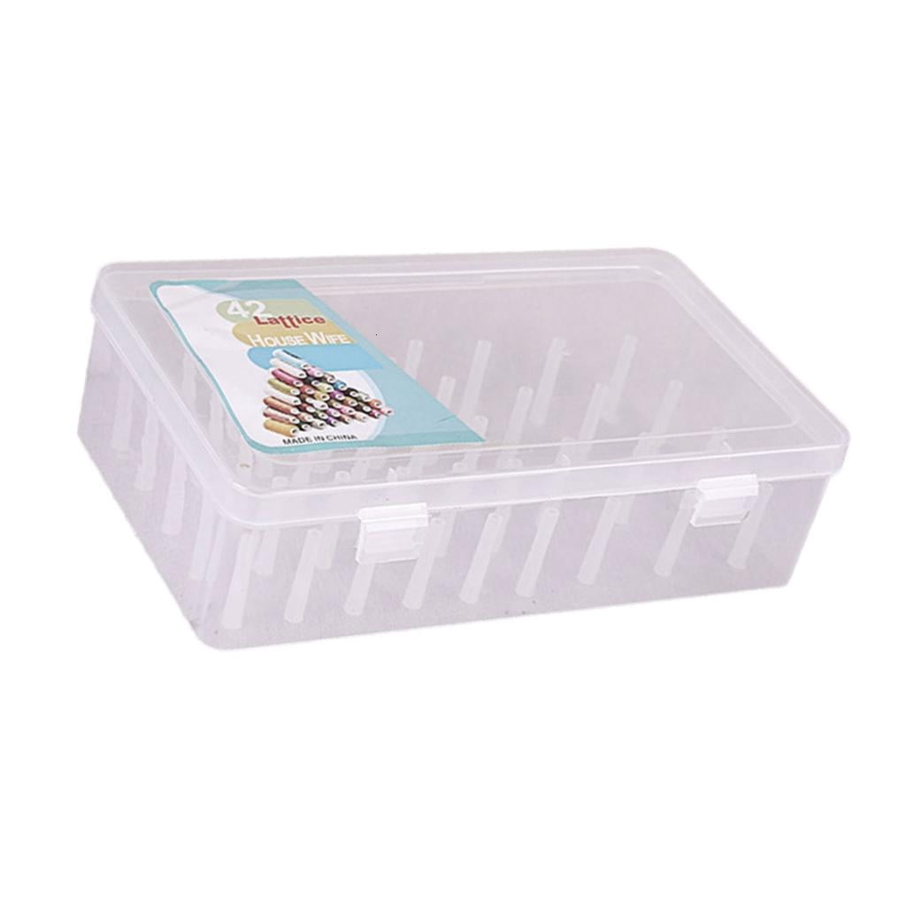 Thread Case WE-POLUJ 42 Spool Storage Case Thread Bobbin Storage Box Sewing Thread ...
