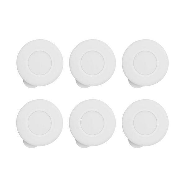 WE-POLUJ 6PCS Silicone Milk Bottle Replacement Caps Glass Bottle Sealing Lid for Leakproof Sealing and Freshness Preservation