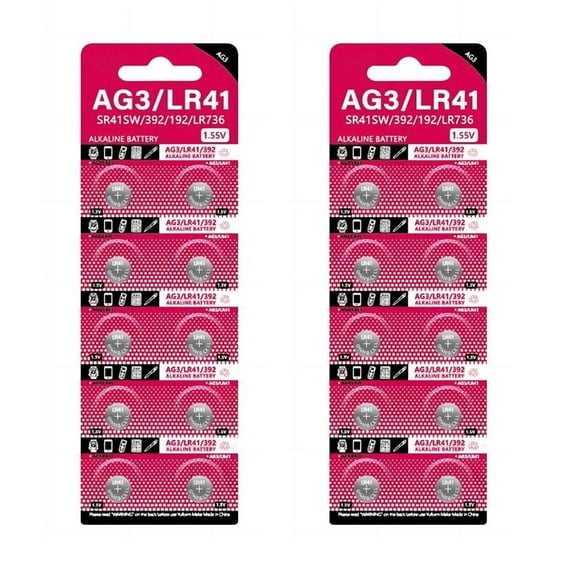 WE-POLUJ AG3 Cell Coin Battery 1.55V Button Batteries LR41 SR41 192 392 Battery Cells Essential for Lamp Light Watch Electronics