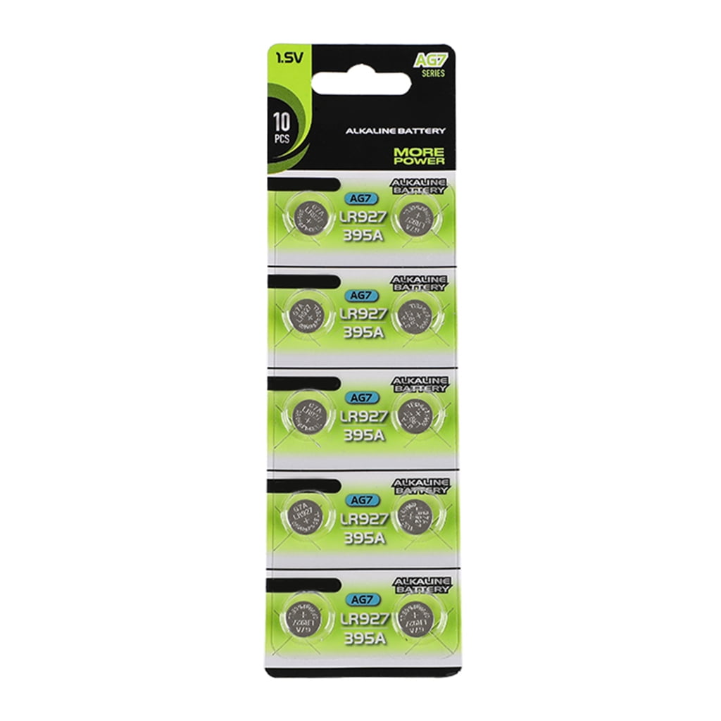 Button Cell Battery 10 Pack 10 Pack AG9 1.5V Alkaline Button Cell Batteries  - Equivalent To 27, 394, LR45, SR936 AG9 1.5V Alkaline Batteries For  Watches Calculators