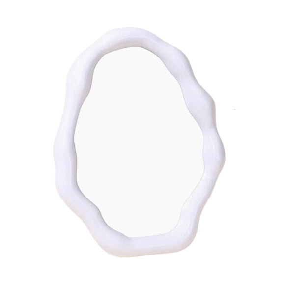 WE-POLUJ Artistic Plastic Cloud Shape Makeup Mirror for Bedroom Living Room or Office Use