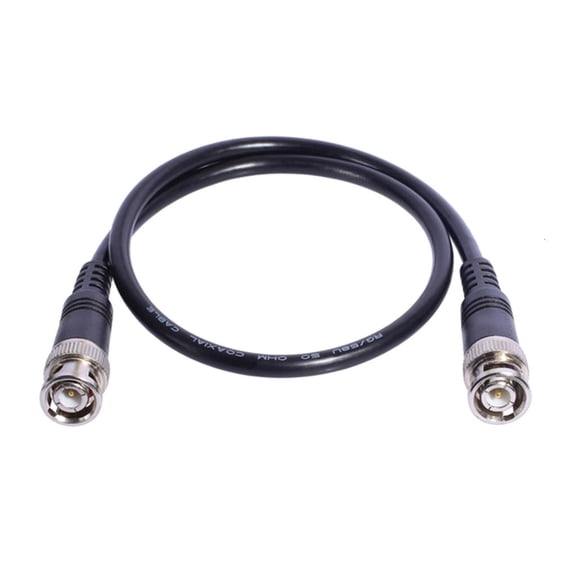 WE-POLUJ BNC Male to BNC Male Plug Adapter CCTV Extension Coaxial Line Cable Connectors Cable for Security Camera Systems
