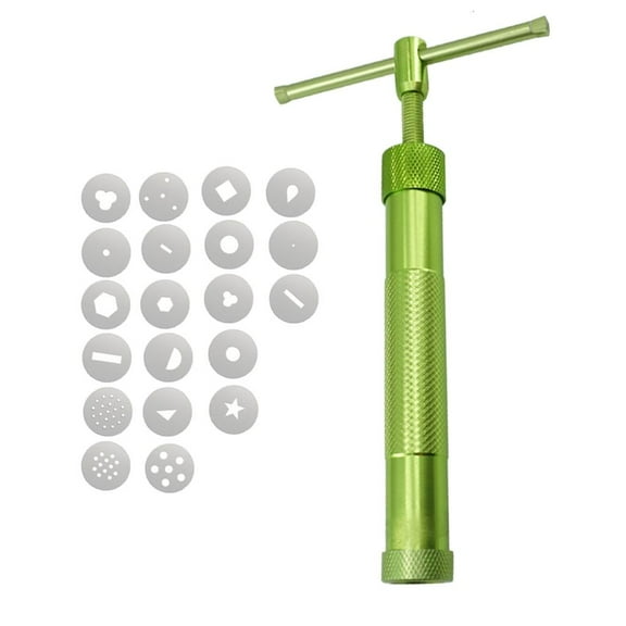 WE-POLUJ Clay Extruder with 20 Tips Fondant Cake Molds Baking Tool Sugar Pastes Extruder