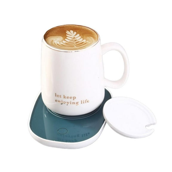 WE-POLUJ Coffee Mugs Warmer Cup Heating Pad Desk Electric Beverage Warmer Plate 55℃ Constant Temperature for Cocoa Water Milk