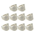 thumbnail image 1 of WE-POLUJ Finger Protector Thimble Rings Handworking Adjustable Household Sewing Tools, 1 of 19
