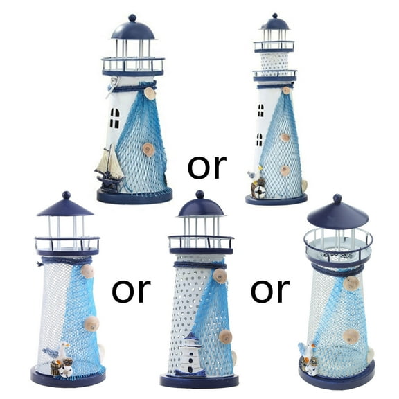 Lighthouse with Color Changing LED Light Powered Lighthouse Lamp Outdoor Decorative for Garden Patio Kids Gift