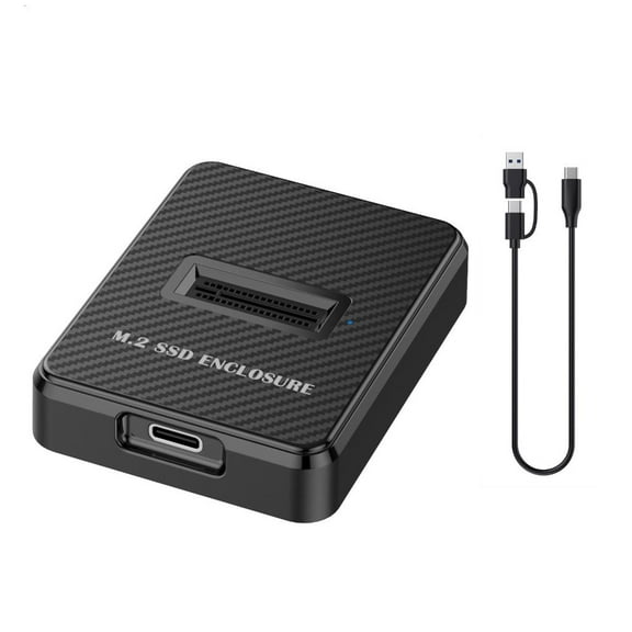 WE-POLUJ Highly Speed M.2 Nvme To USB C Docking Station M.2 Solid Disc Enclosure Double Protocol Support NVMe 2TB Capacity