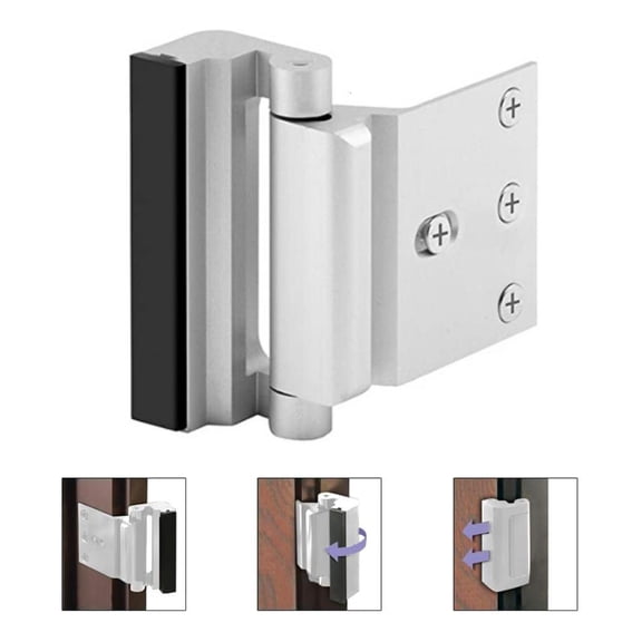 WE-POLUJ Home Security Childproof Door Reinforcement Lock Defender Security Door Lock