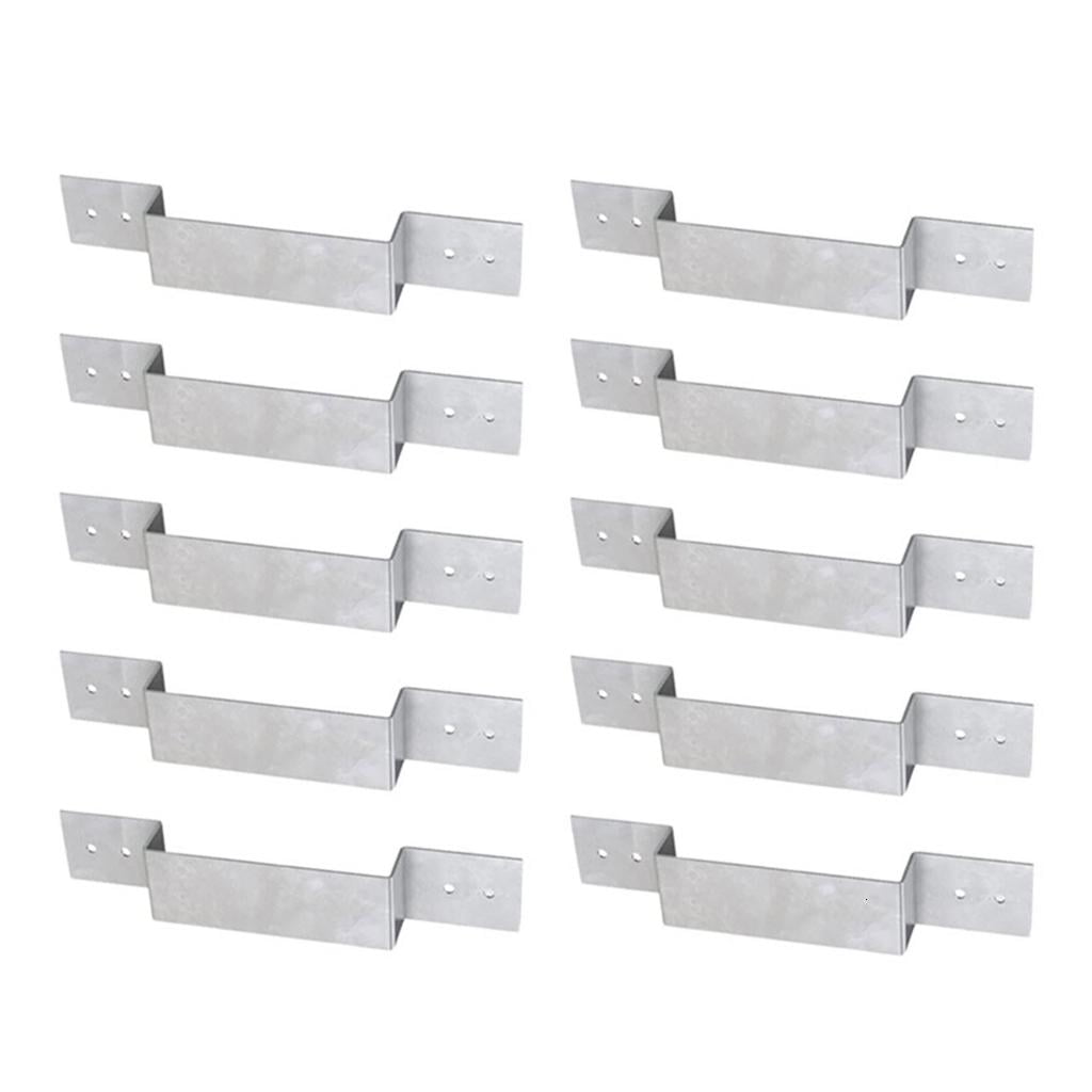 WE-POLUJ Metal Garden Fence Column Fixing Fence Panel Mount 10pcs for ...