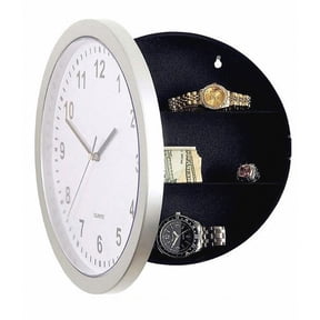 WE-POLUJ Mutifunctional Hidden Secret Wall Clock Safe Money Stash Box Jewelry Stuff Storage Container Home Decorations for Room