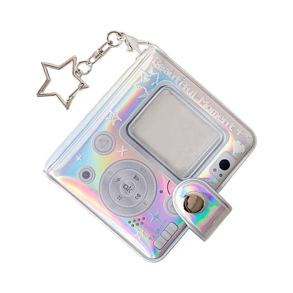 WE-POLUJ Photocard Binder Album,Mini Photo Album with Keychian 2Inches Photocard Binder