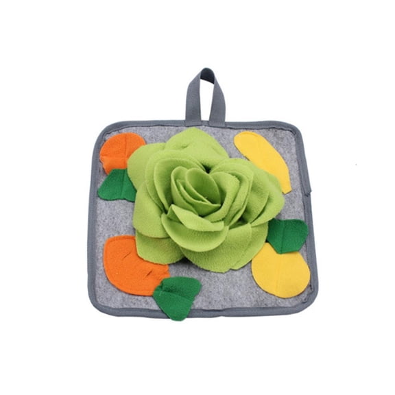 WE-POLUJ Rabbit Foraging Mat 12" x 12" Boredom Breaker Enrichment Snuffle Mat Toy for Chinchillas Guinea Pigs Ferrets Dogs