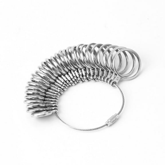WE-POLUJ Ring Sizer Measuring Tool Metal Ring Sizers Ring Gauges Finger Sizer Ring Mandre