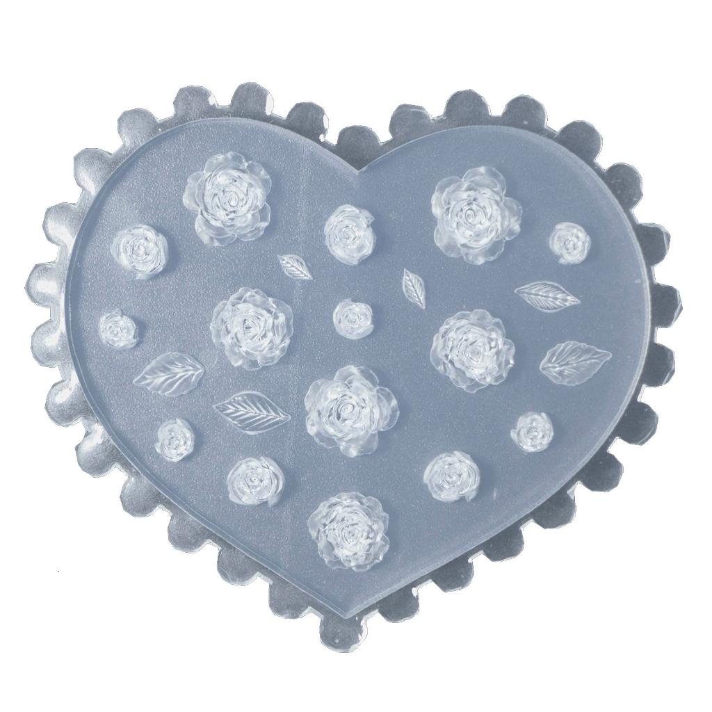 WE-POLUJ Silicone Epoxy Mold Embossed Pattern Molds Flowers Nail ...