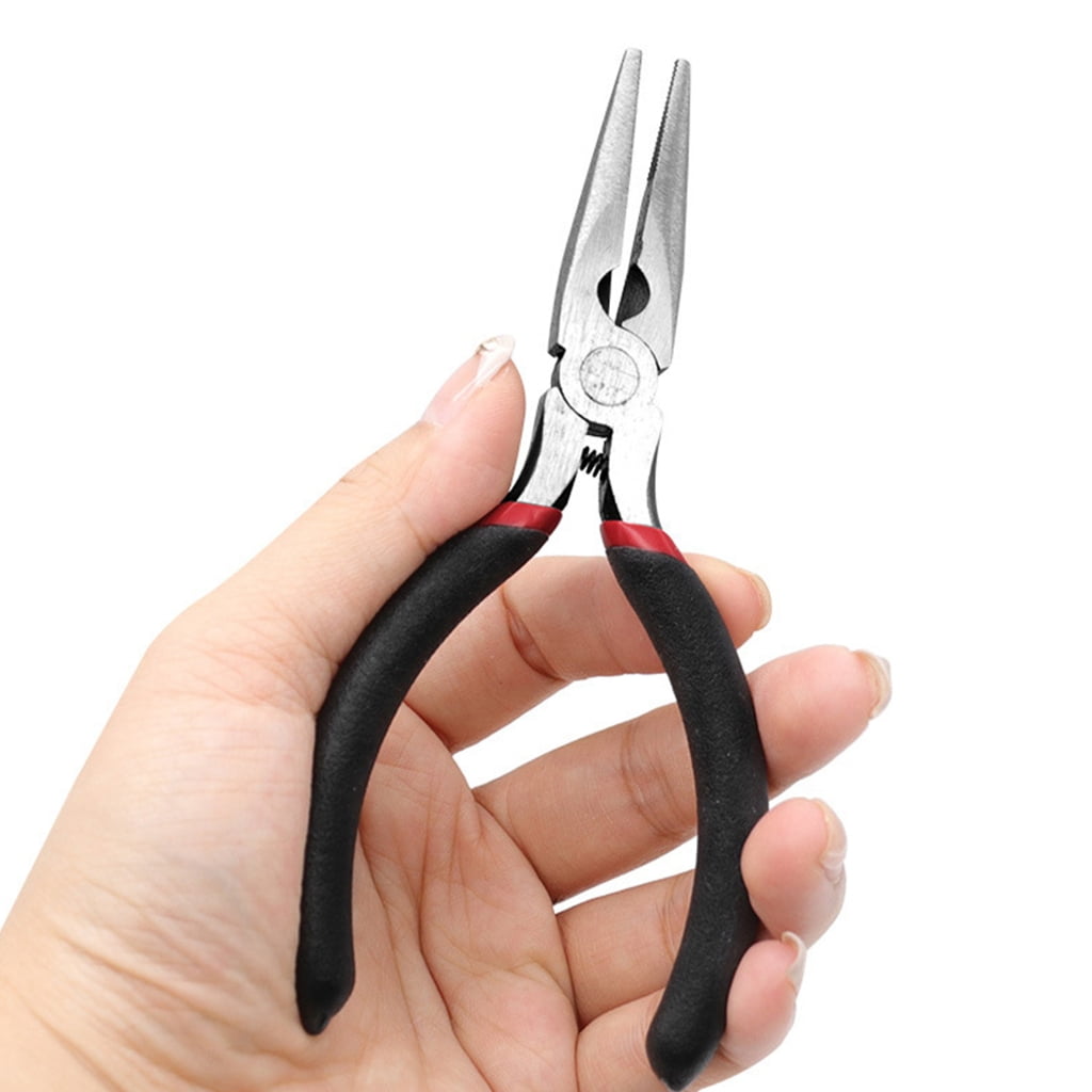 WE-POLUJ Sturdy 5 inch Spring Loaded Needle Nose Pliers for Precise ...