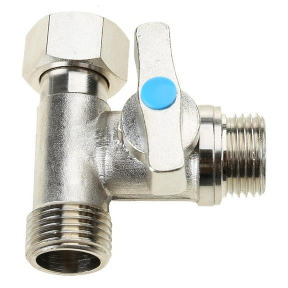 WE-POLUJ Tees Stop Valves 1/2X1/2X1/2'' Under Sink Splitters Tees Connector Adapter