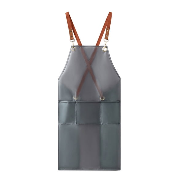 Apron Oil-proof Overalls Household Kitchen Back TPU Cooking Apron for Dishwashing Waterproof Work Clothes