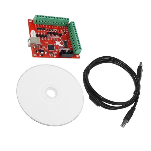 WE-POLUJ USB MACH3 100Khz 4 Shaft Interfaces Drive Motion Controller Carving Card Engraving