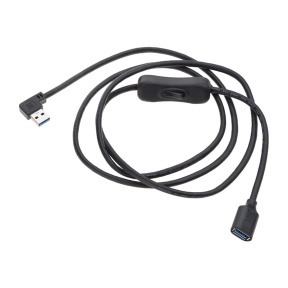WE-POLUJ USB3.0 Extension Cord Cable with ON OFF Switch Heavy Duty USB Extender Cord