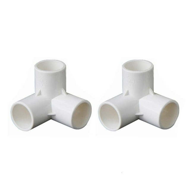 WE-POLUJ Upgrades PVC 3 Way Elbow Fittings 90 Degree PVC Fittings Pipe Connectors Simple Installation for Versatile Pipe Systems