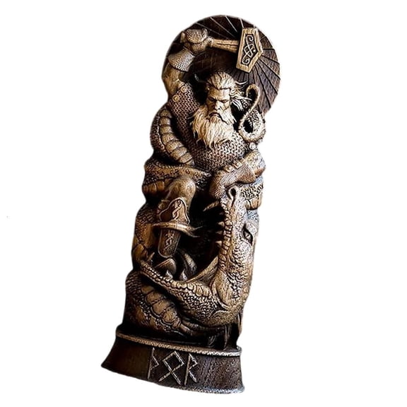 WE-POLUJ Vikinges Mythology Miniature Figurines Norses God Statue Table Centrepieces Odin/Thors/Loki/Freyja Decorative Statue