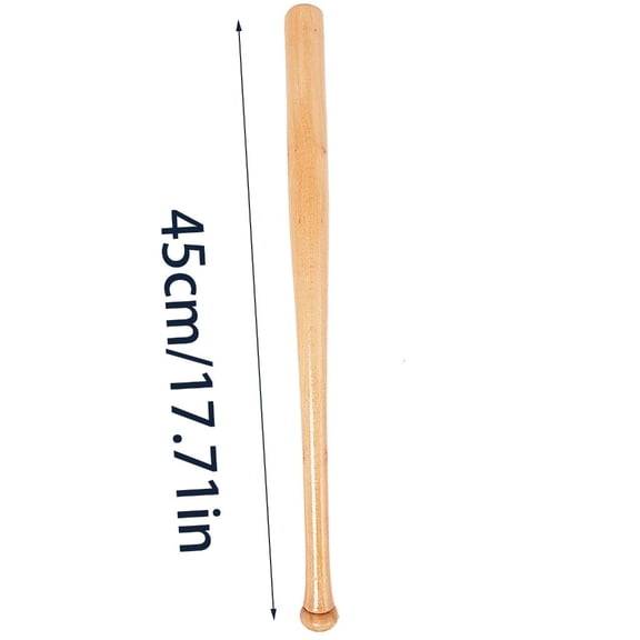 WE-POLUJ Wood Baseball Bat 17.71 Inch Wooden Baseball Softball Bat Unfinished Baseball Bat