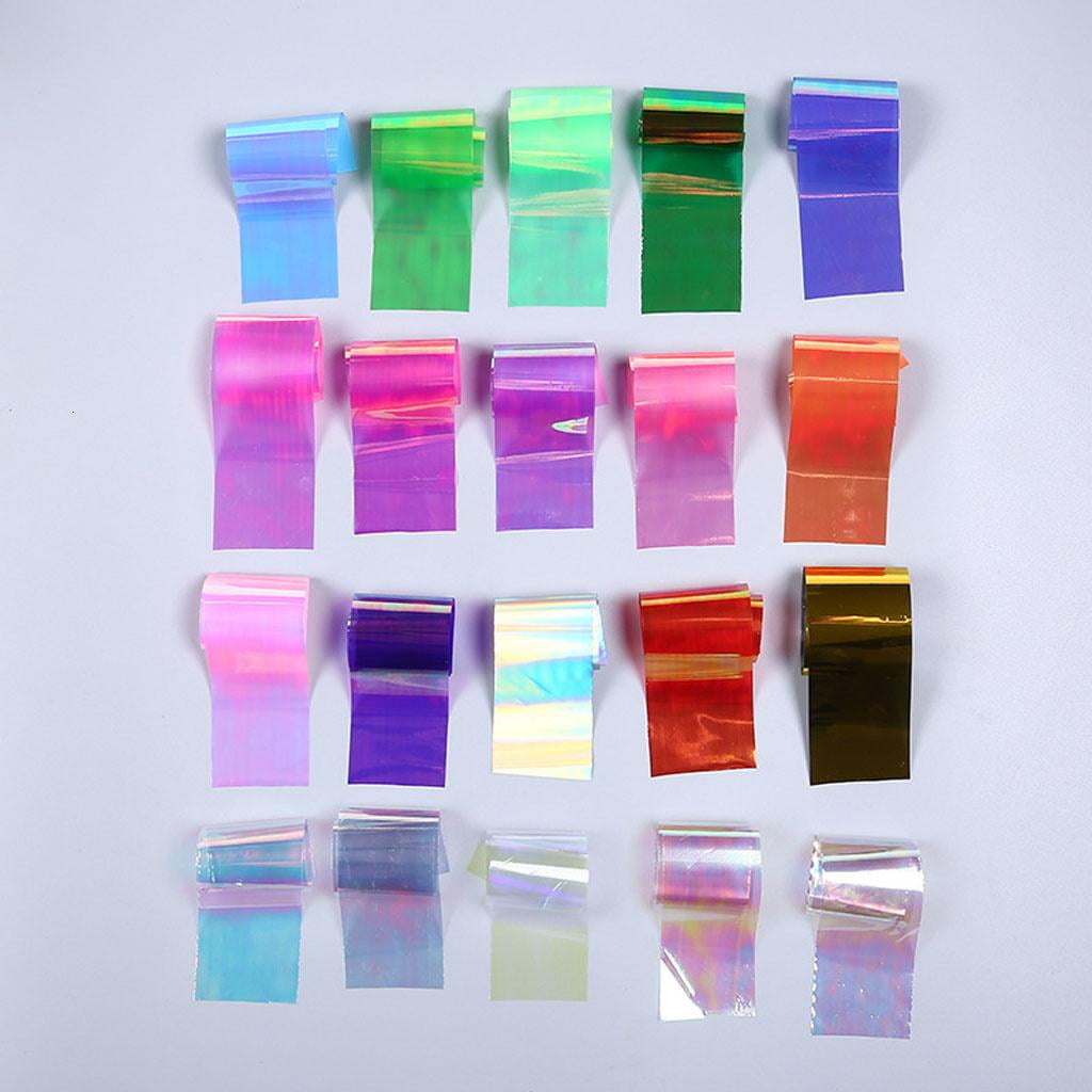 WE-POLUJ for Aurora Mirror Paper 1 Set Magic Color AB Effect Reflective ...