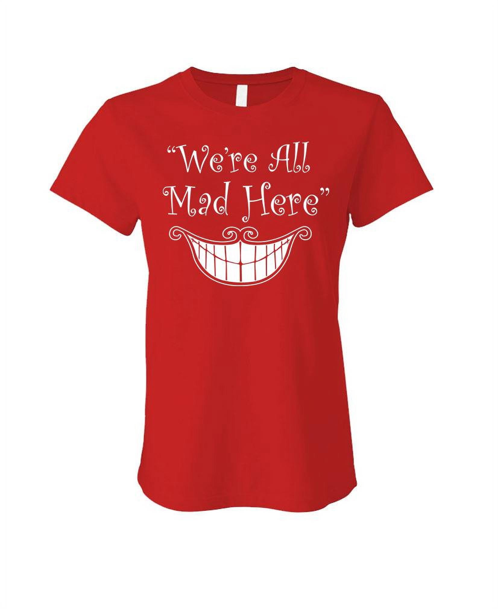 Alice in Wonderland Gifts #103 Red Series - Christmas Cute Trendy  Unbirthday Party Tshirt, Mad Hatter Mother's Day T-Shirt for Mom Aunt Tee