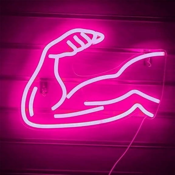 WE Sexy Lady Back Neon Lamp Beauty Neon Sign Muscular Man Neon Light Night Lamp USB Powered 40X27CM