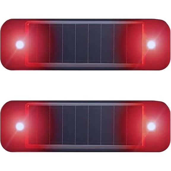 WE Solar Powered car Alarm System, LED Flashing Lights for Cars and Bicycles, simulating Solar Powered car Alarms and Virtual warnings