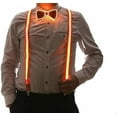 thumbnail image 1 of WE  Suspenders+ Bow Tie, Light Up LED Suspenders Men's Led Light Up Suspenders with LED Light Up Bow Tie, 1 of 6