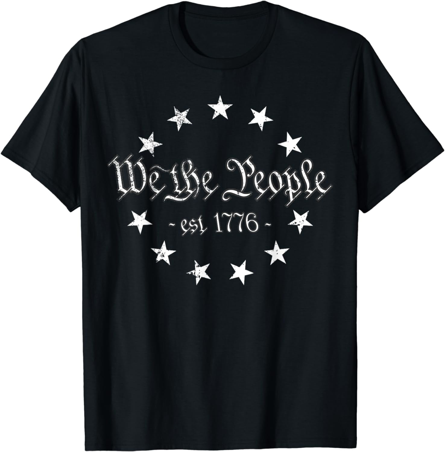 We The People, Betsy Ross Flag, 4th Of July Us Constitution T-shirt 