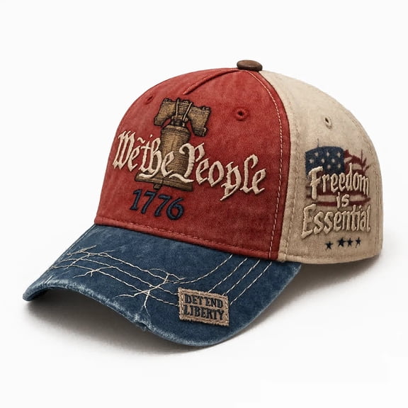 WE The People USA 250th Anniversary Hat, Means Everyone Semiquincentennial Vintage Embroidered Baseball Cap, 4th of July Patriotic Gift for Men Women